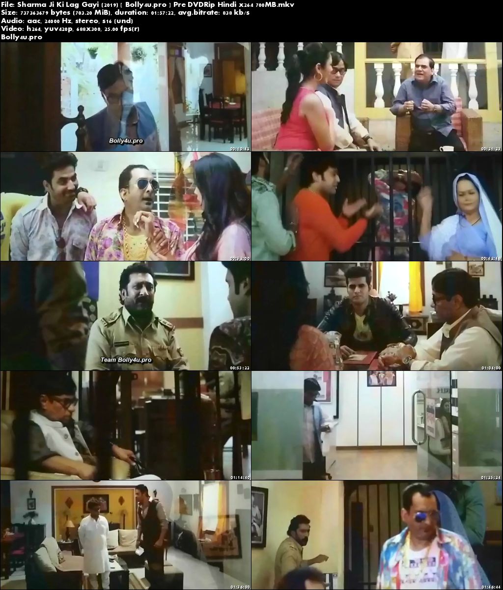 Sharma Ji Ki Lag Gayi 2019 Pre DVDRip 350MB Hindi 480p Download