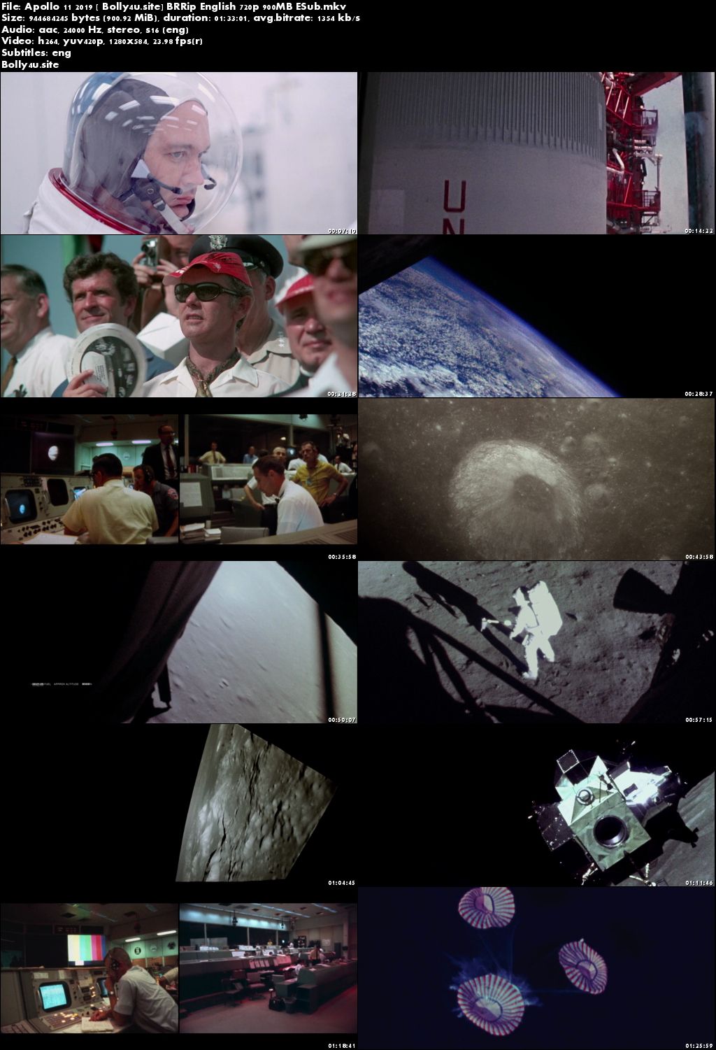 Apollo 11 2019 BRRip English 480p 300MB ESub Download