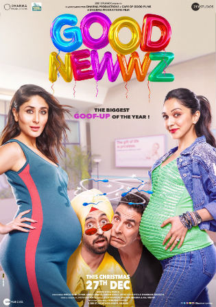 Good Newwz 2019 WEB-DL 400Mb Full Hindi Movie Download 480p Watch Online Free bolly4u