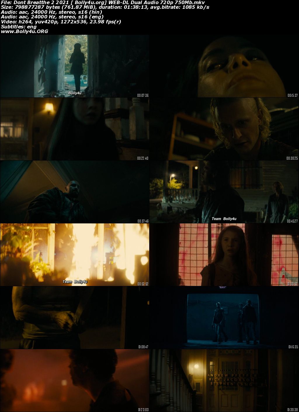 Dont Breathe 2 2021 WEBRip 350Mb Hindi CAM Cleaned Dual Audio 480p Download