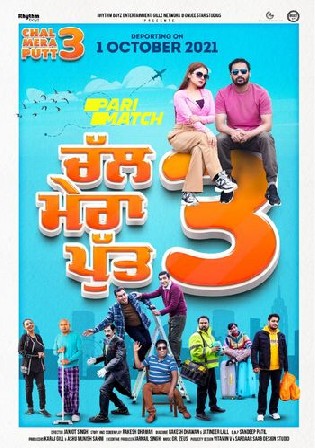 Chal Mera Putt 3 2021 CAMRip 850Mb Punjabi Movie Download 720p
