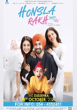 Honsla Rakh 2021 WEB-DL 450MB Punjabi Movie Download 480p