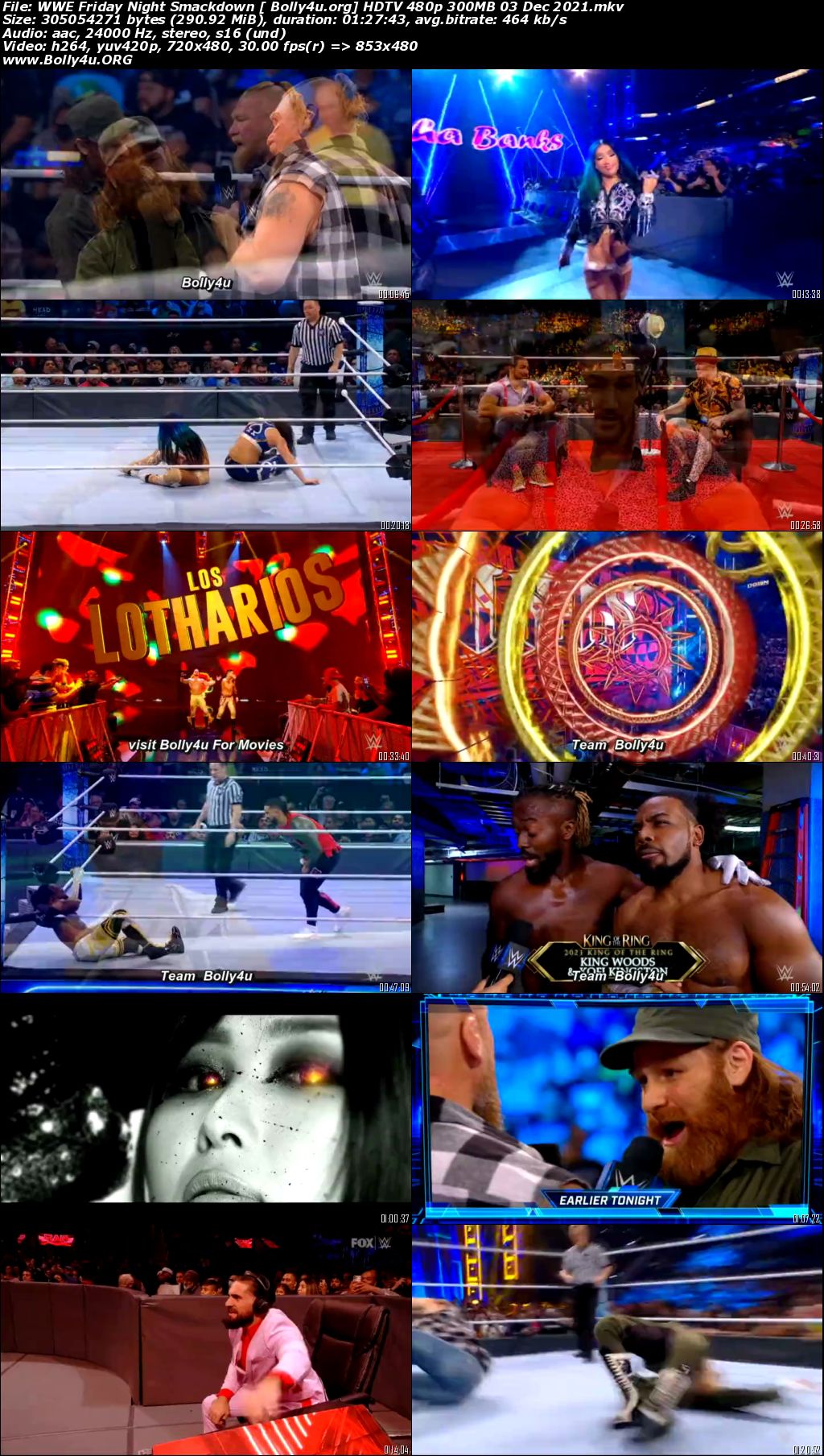 WWE Friday Night Smackdown HDTV 480p 300MB 03 Dec 2021 Download