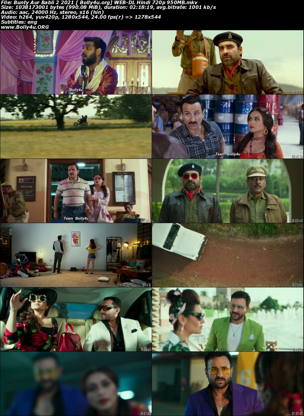 Bunty Aur Babli 2 2021 WEB-DL 950MB Hindi Movie Download 720p