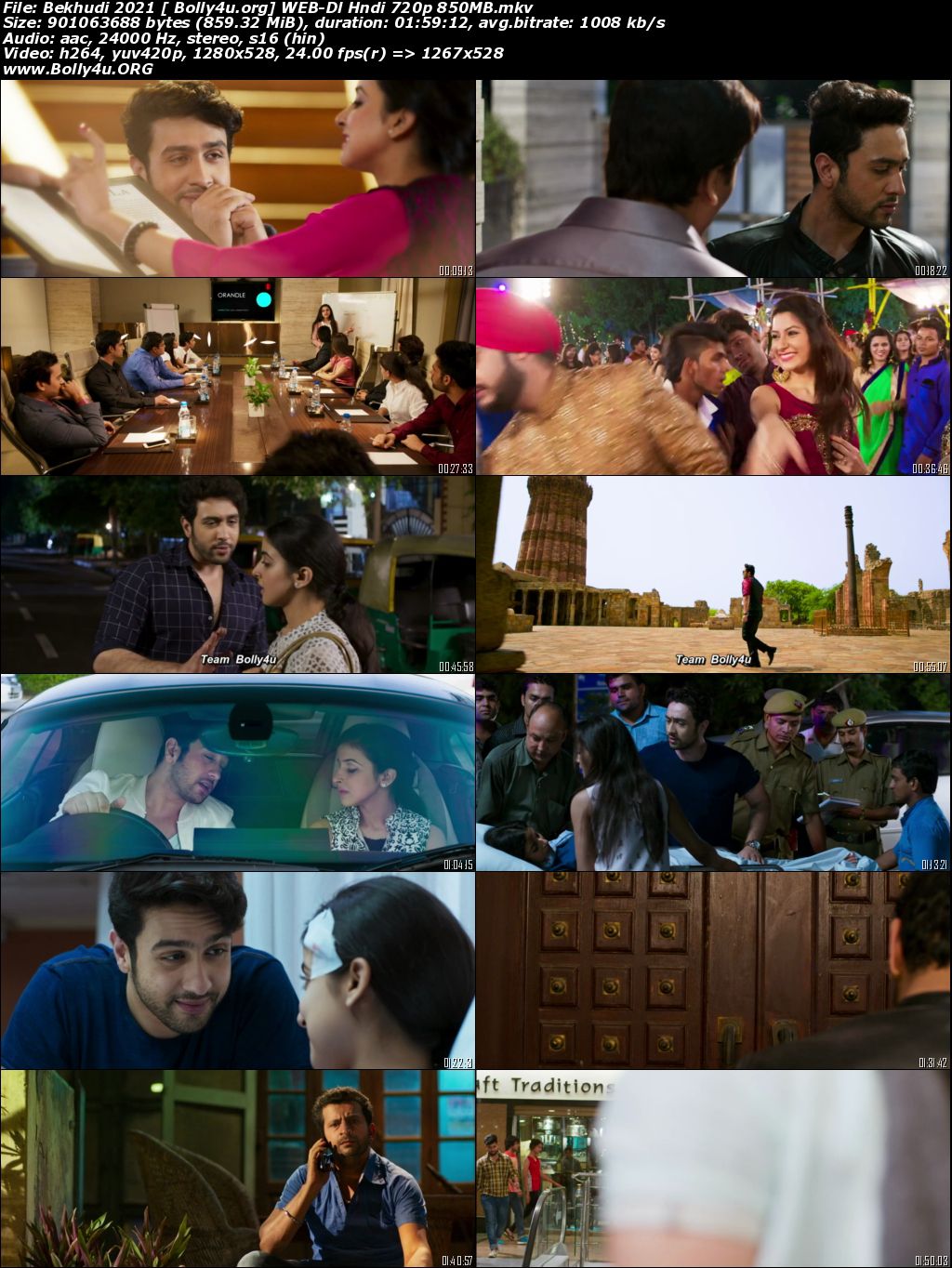 Bekhudi 2021 WEB-DL 850Mb Hindi Movie Download 720p