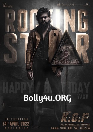 KGF Chapter 2 2022 HDRip Hindi Clean Movie 720p 480p Download Watch Online Free bolly4u