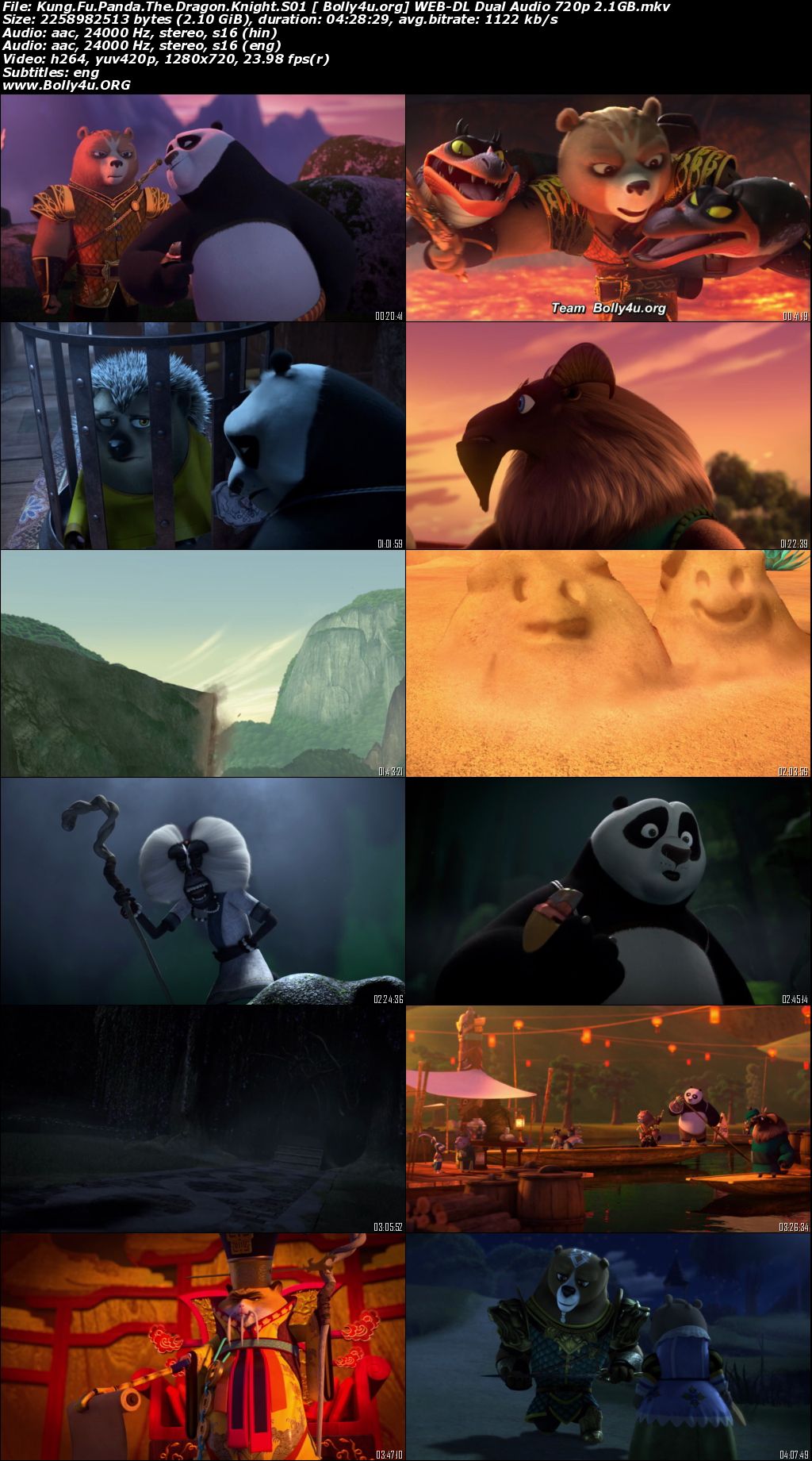 Kung Fu Panda The Dragon Knight 2022 WEB-DL Hindi Dual Audio ORG S01 Complete Download 720p 480p