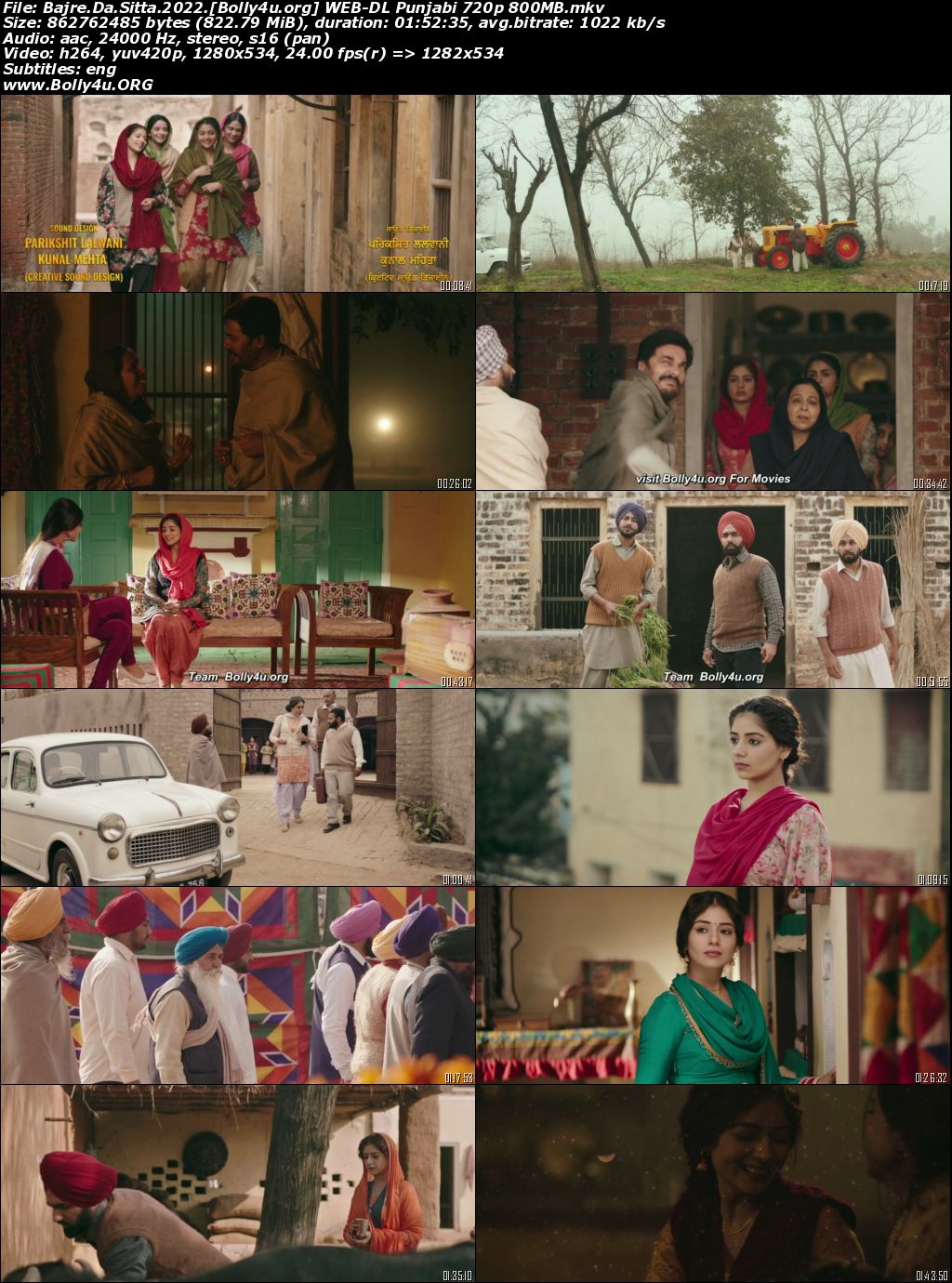 Bajre Da Sitta 2022 WEB-DL Punjabi Full Movie Download 1080p 720p 480p