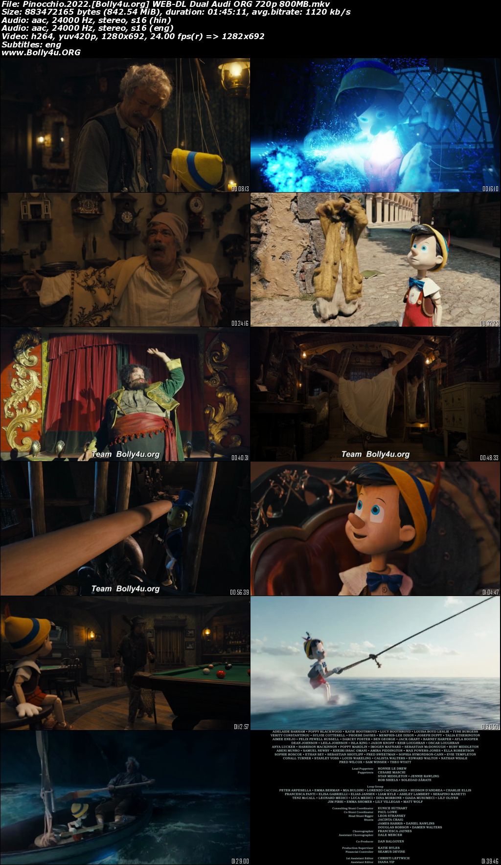 Pinocchio 2022 WEB-DL Hindi Dual Audio ORG Full Movie Download 1080p 720p 480p