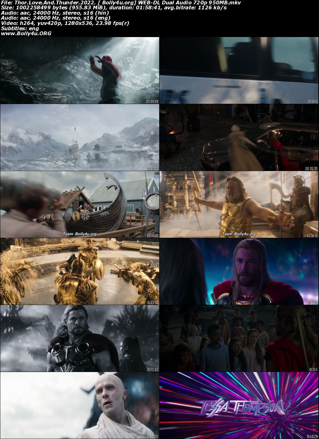 Thor Love and Thunder 2022 WEB-DL Hindi Dual Audio ORG Full Movie Download 1080p 720p 480p
