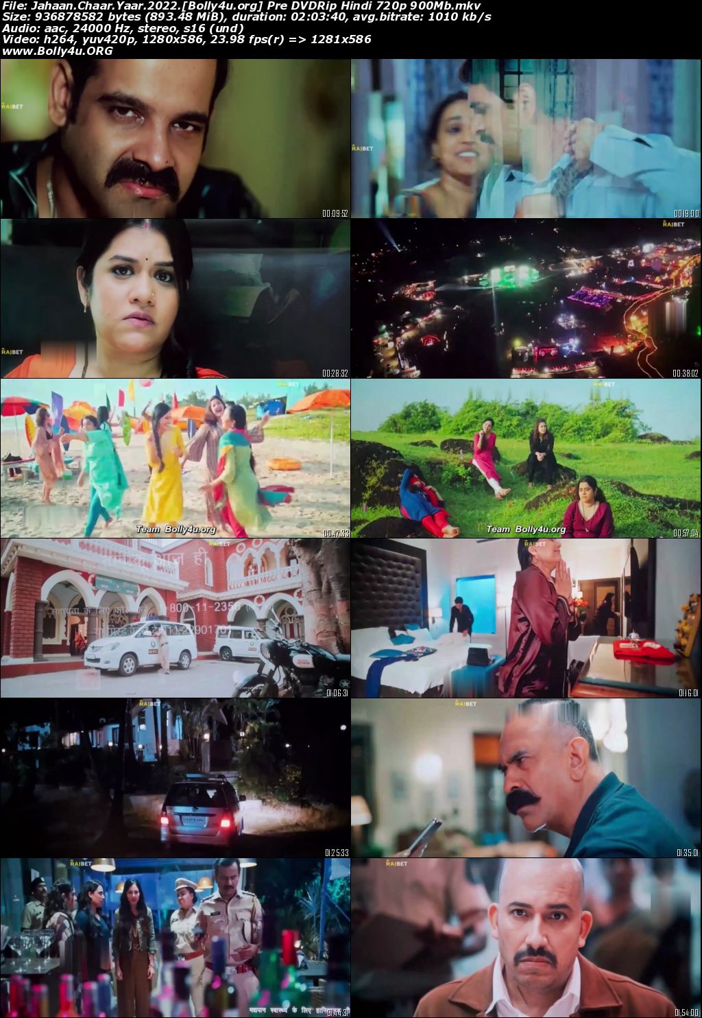 Jahaan Chaar Yaar 2022 Pre DVDRip Hindi Full Movie Download 720p 480p