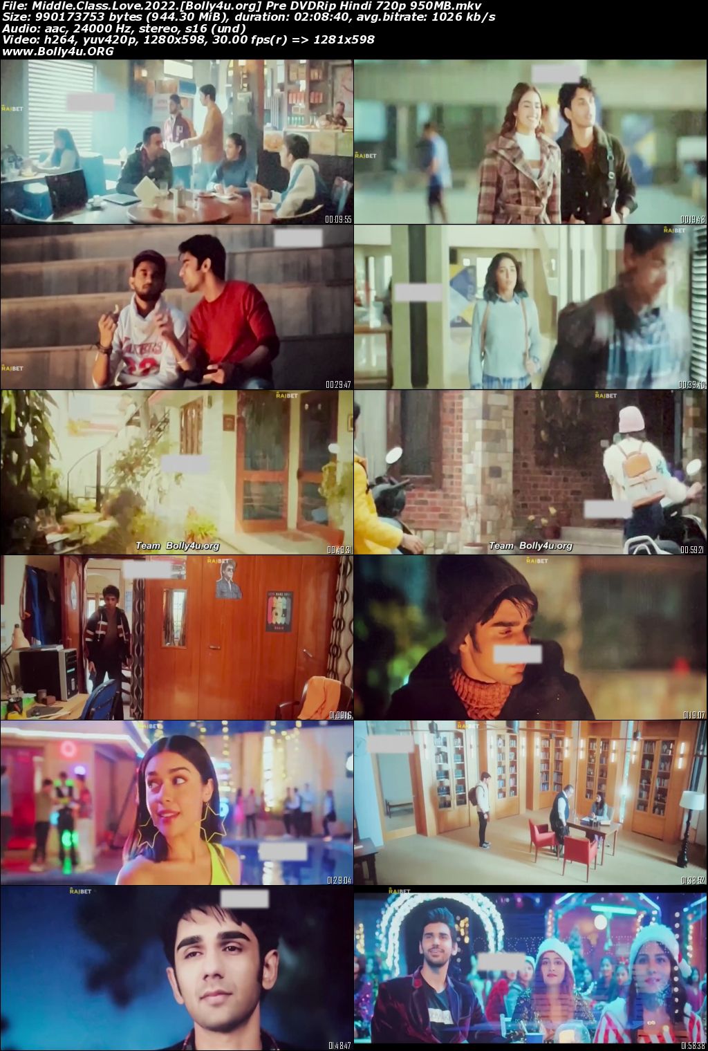 Middle Class Love 2022 Pre DVDRip Hindi Full Movie Download 720p 480p