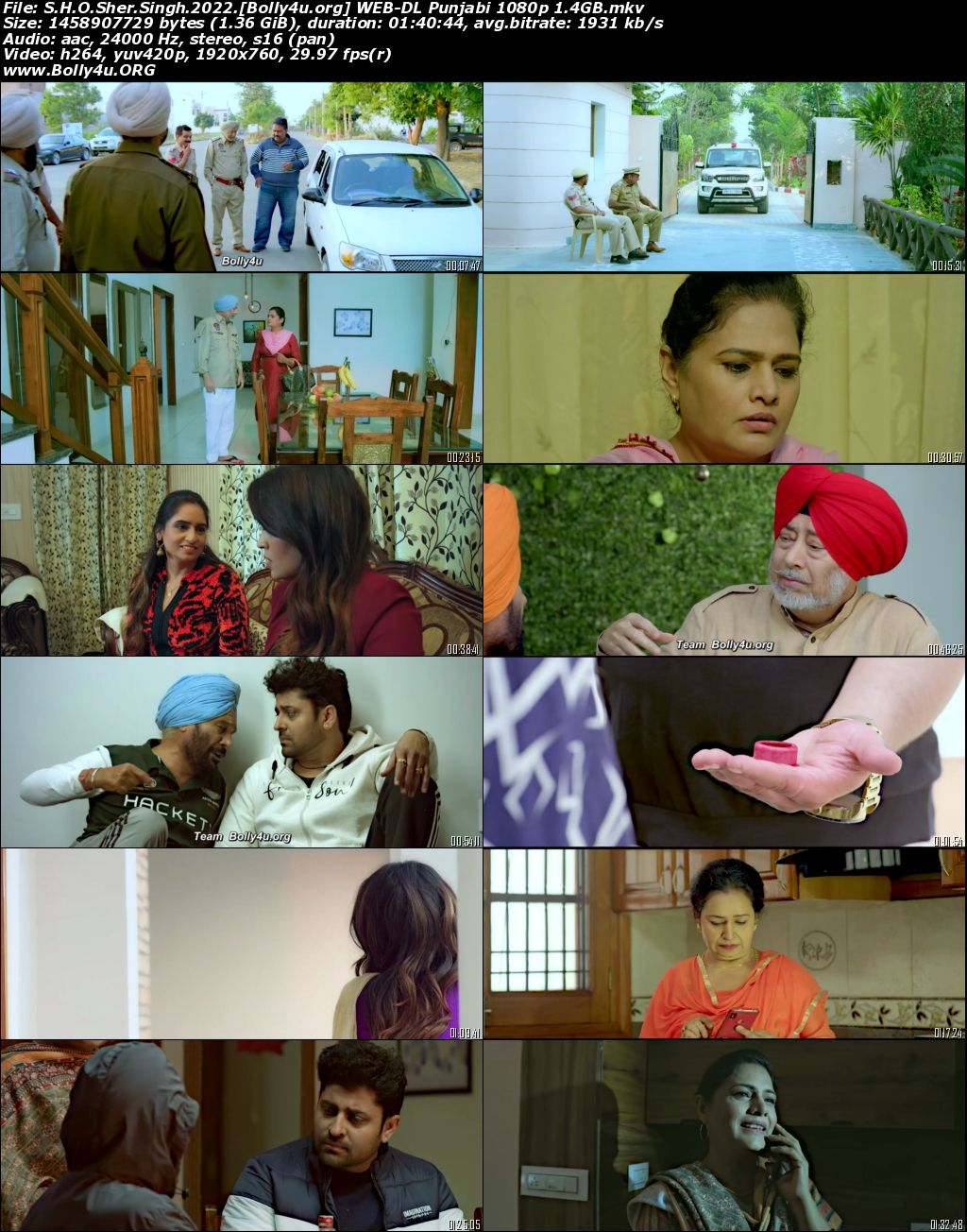 SHO Sher Singh 2022 WEB-DL Punjabi Full Movie Download 1080p 720p 480p