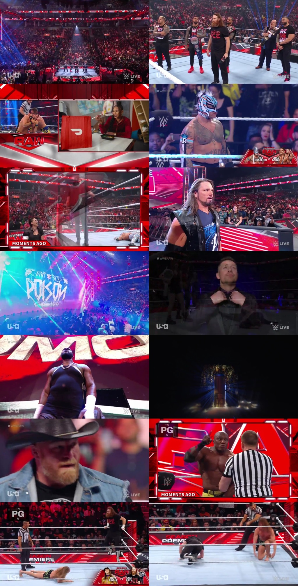 WWE Monday Night Raw 10th October 2022 720p 600MB HDTVRip 480p