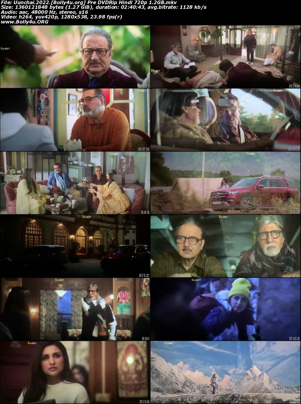 Uunchai 2022 Pre DVDRip Hindi Full Movie Download 720p 480p