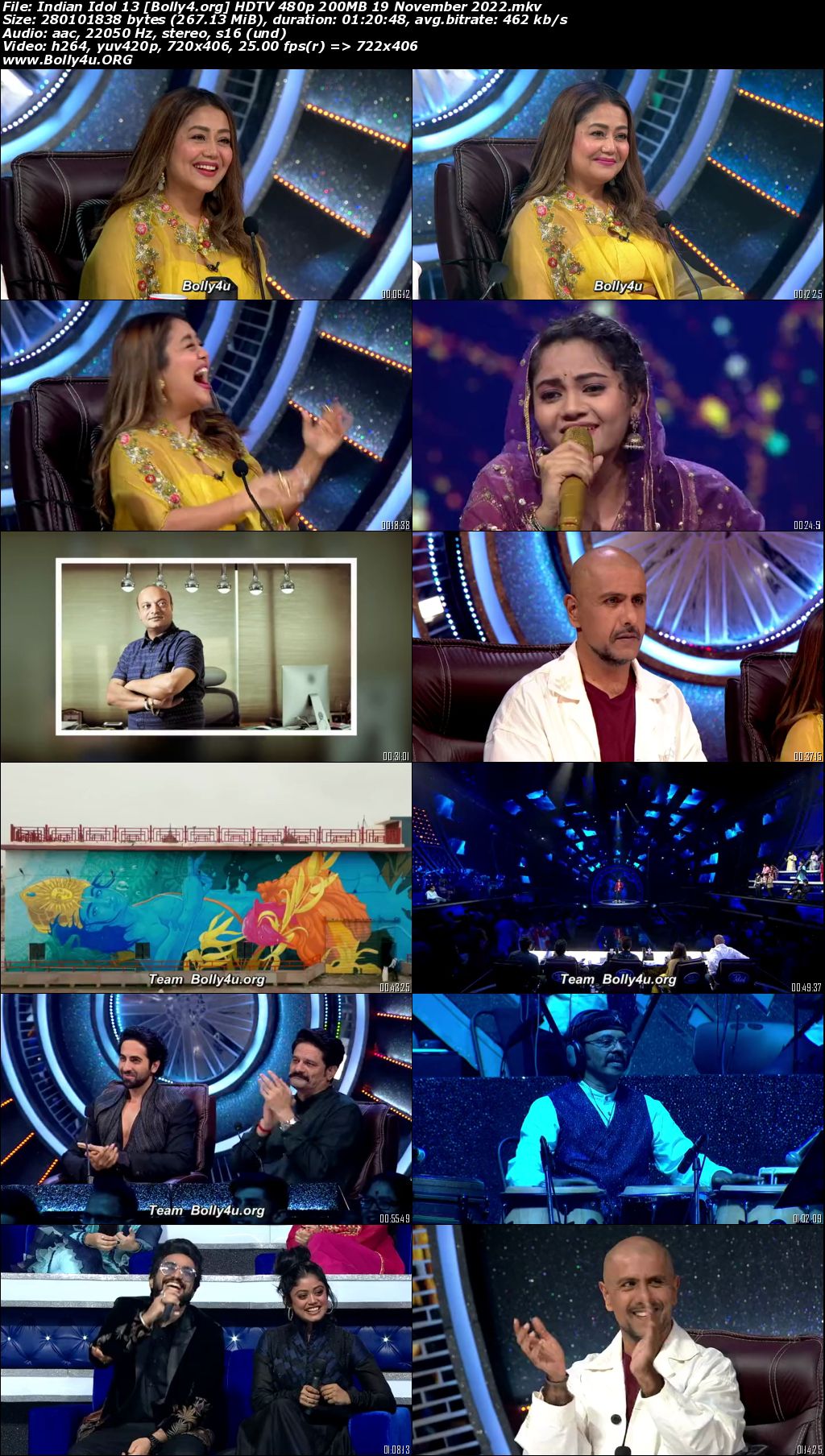 Indian Idol 13 HDTV 480p 200MB 19 November 2022 Download