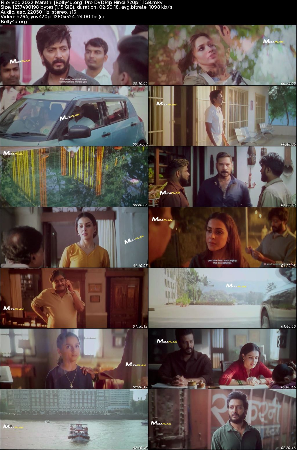 Ved 2022 Pre DVDRip Marathi Full Movie Download 720p 480p