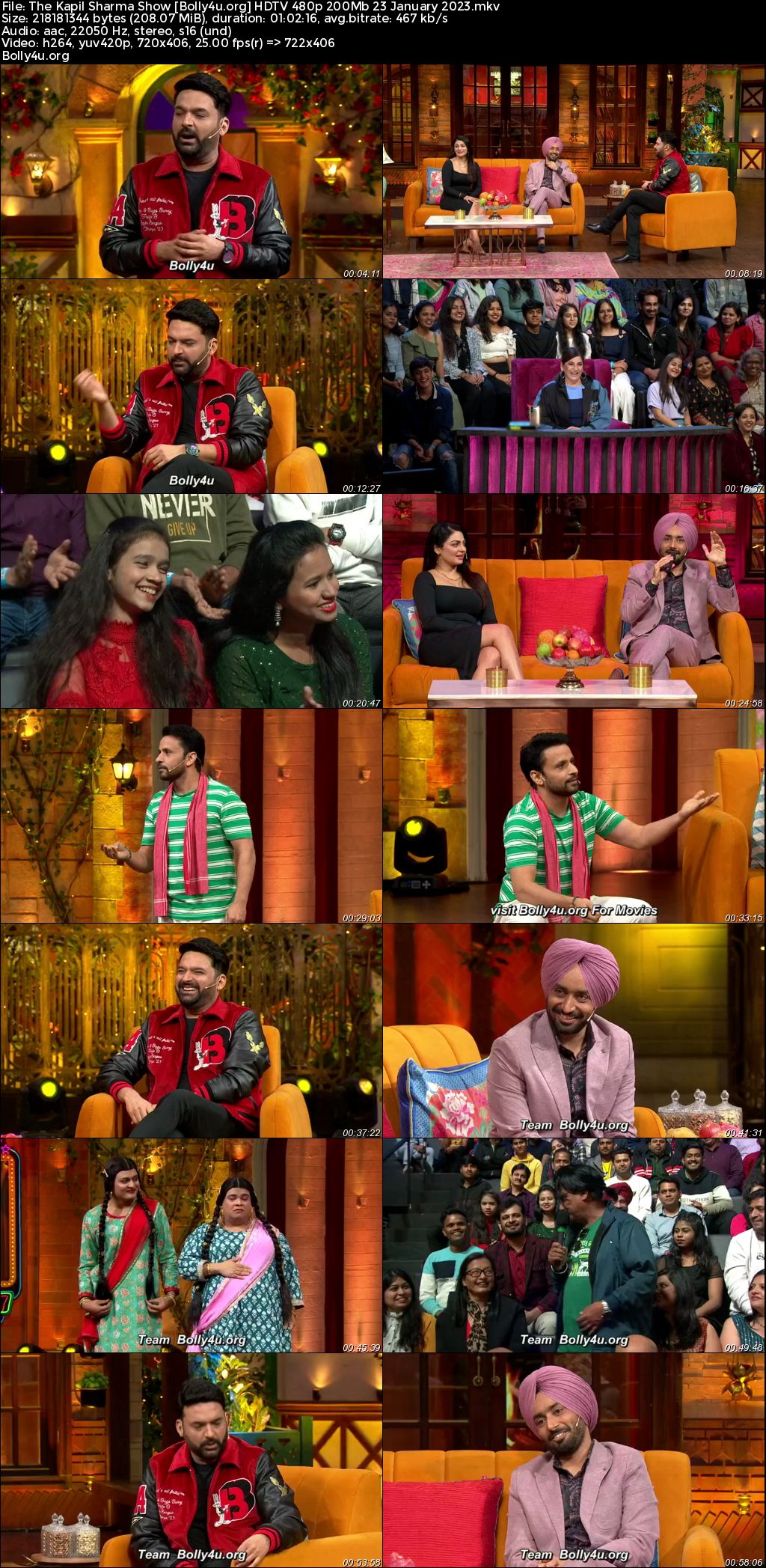The Kapil Sharma Show HDTV 480p 200Mb 23 January 2023 Download