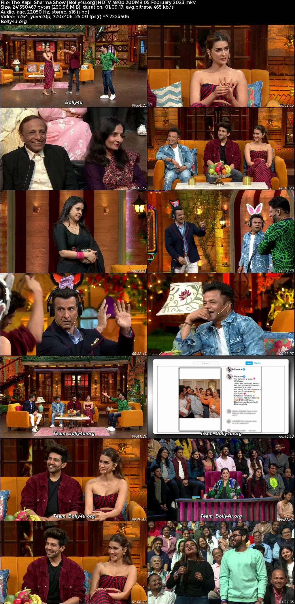The Kapil Sharma Show HDTV 480p 200MB 05 February 2023 Download