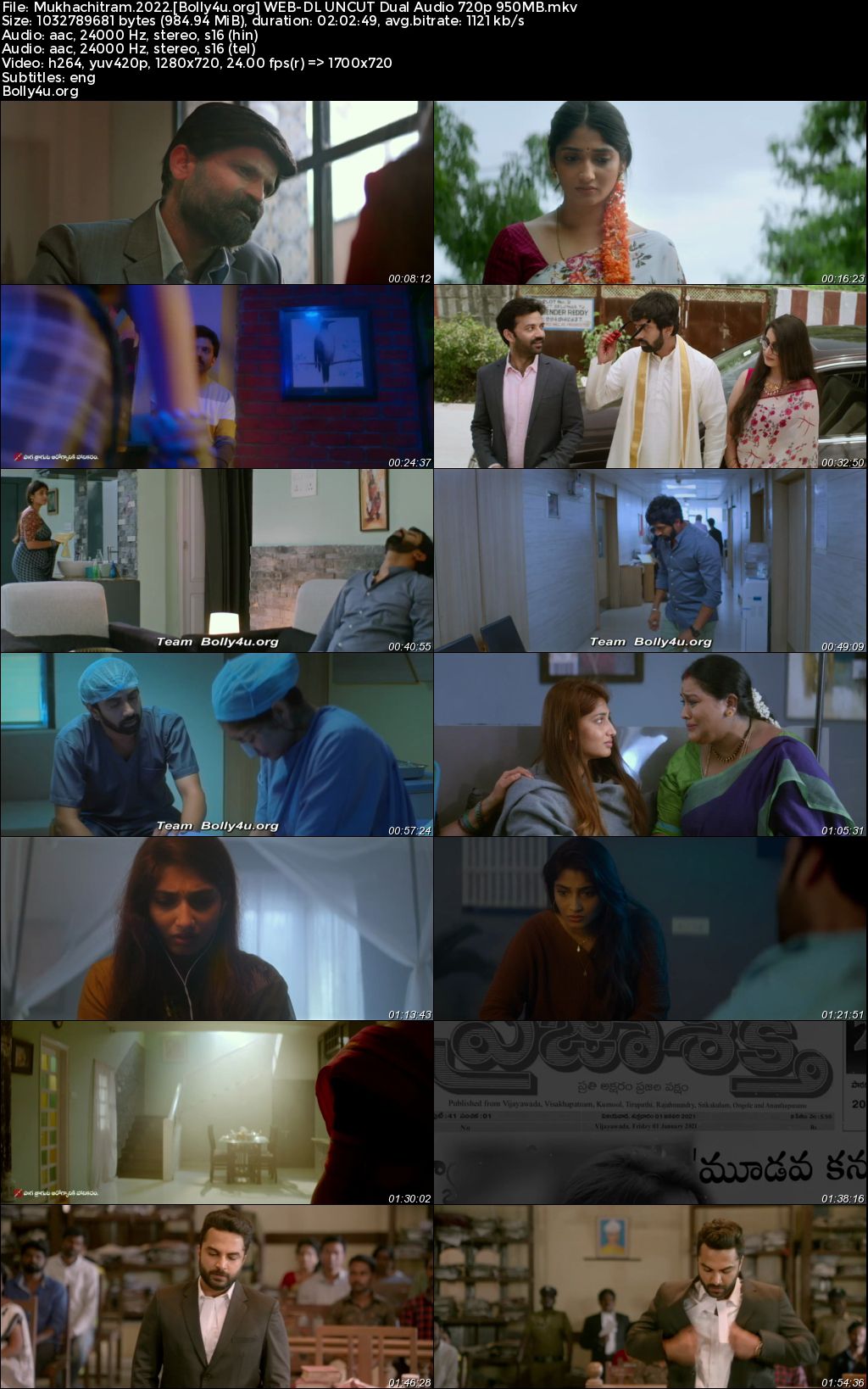 Mukhachitram 2022 WEB-DL UNCUT Hindi Dual Audio ORG Full Movie Download 1080p 720p 480p